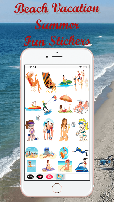 Beach Vacation Summer Stickers screenshot 2