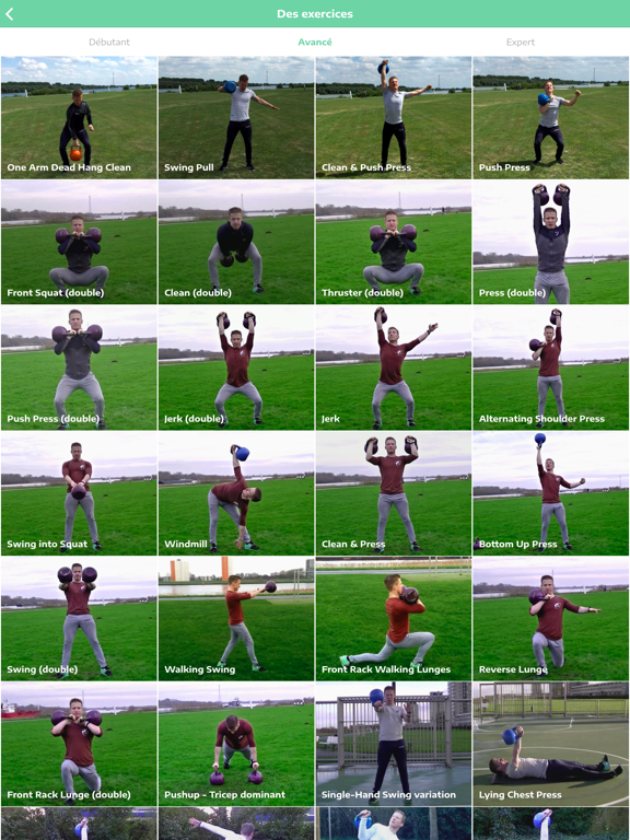 Screenshot #6 pour Exercices avec Kettlebell