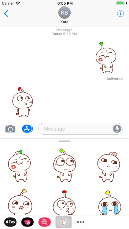 Alien Boy Animated Stickers