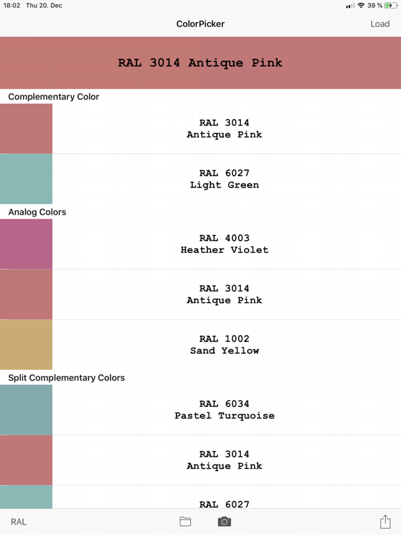 ColorPicker iPad screenshot 5 - Utilities app