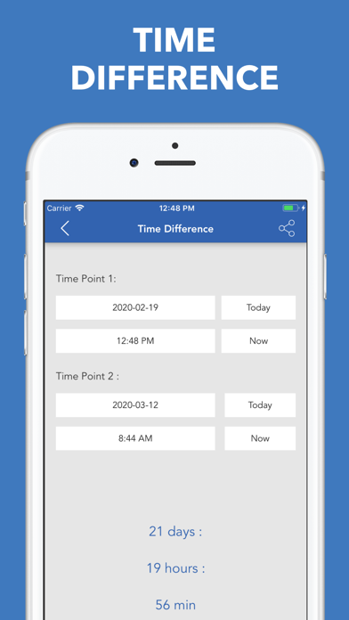 Screenshot #1 pour Date & Time Calculator(9 in 1)