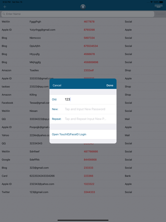 Screenshot #6 pour iKey－Password Account Security