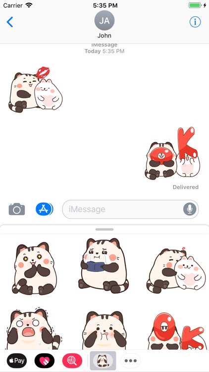 Sweety Cat Animated Stickers