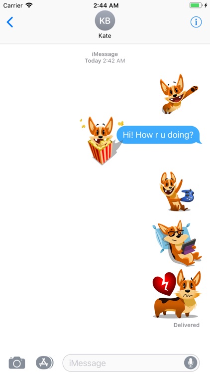 Animated Biscuit Messenger GIF screenshot-3