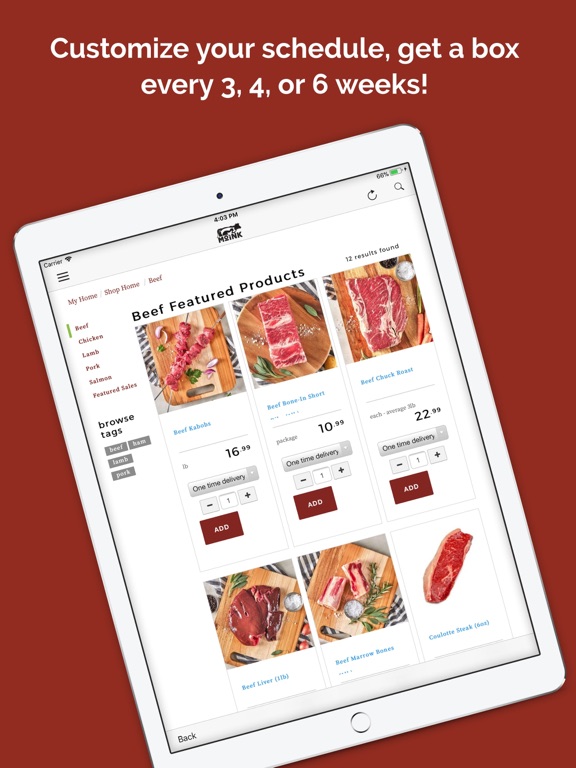 Moink Box iPad screenshot 5 - Food & Drink app
