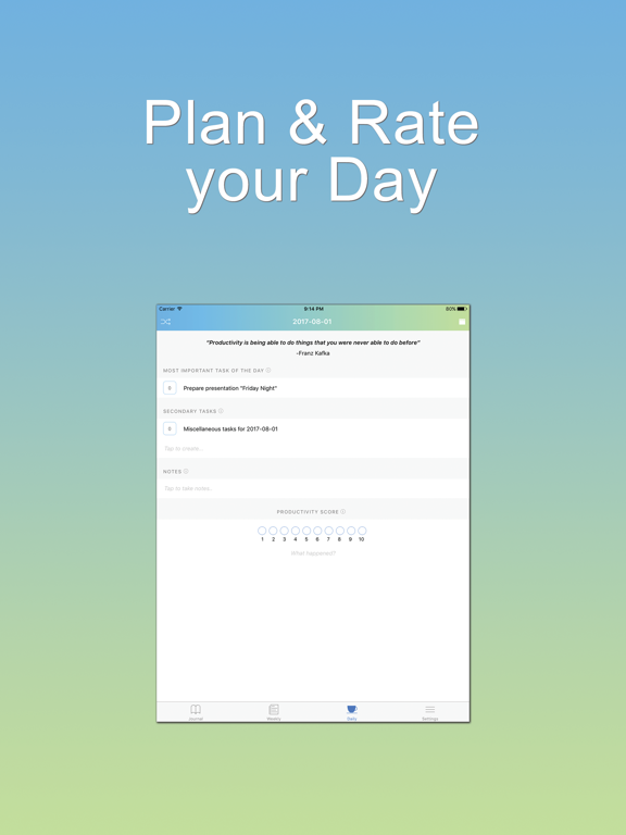 Productivity Journal iPad screenshot 4 - Productivity app
