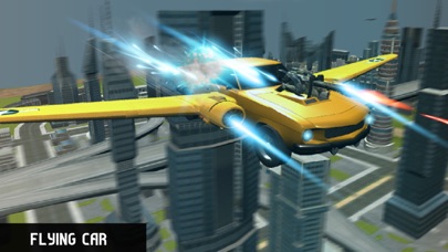 City Flying Futuristic Car : Fighting Battle Chase screenshot 2