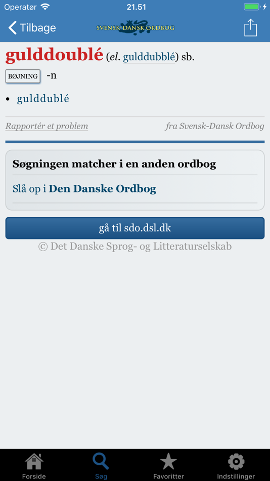 #4. Svensk-Dansk Ordbog (iOS) 由: Det Danske Sprog- og Litteraturselskab