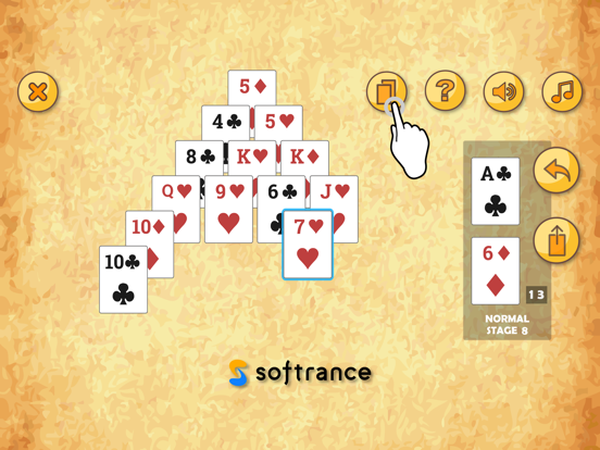 Screenshot #5 pour Pyramid Solitaire SP