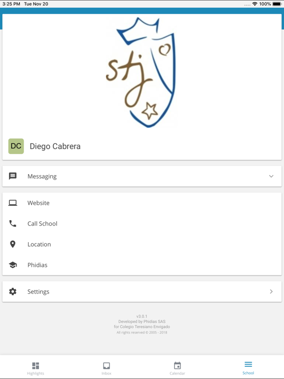 Colegio Teresiano Envigado iPad screenshot