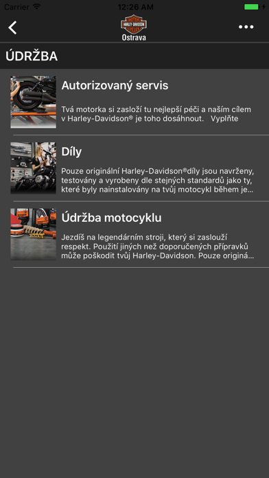 Harley-Davidson Ostrava screenshot 4