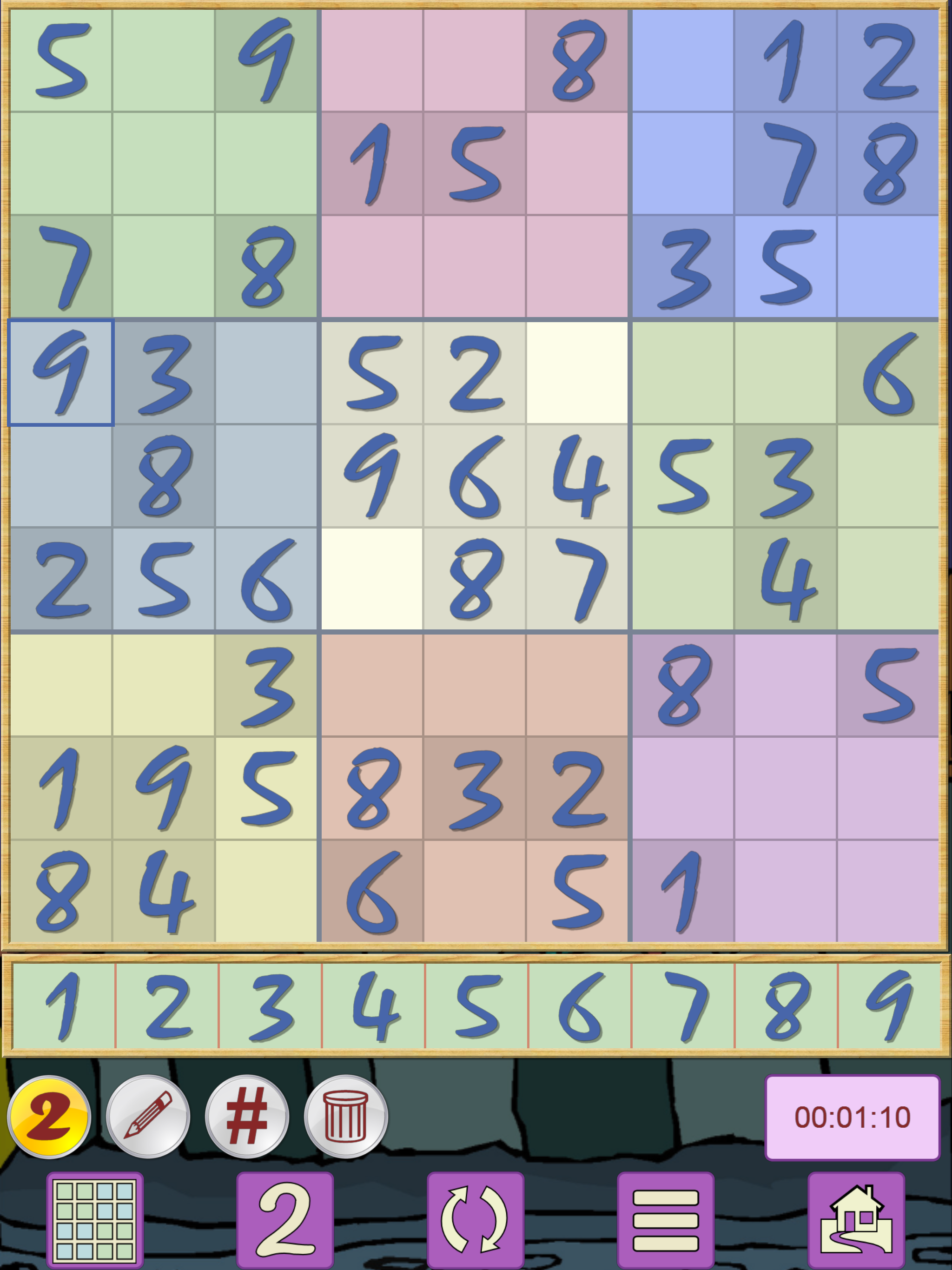 Sudoku V+, soduko puzzle game
