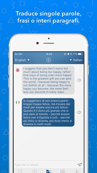 Dizionario Inglese-Italiano iPhone screenshot 4 - Education app