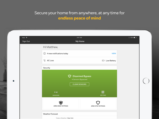 eSecure 2.0 iPad screenshot 1 - Utilities app