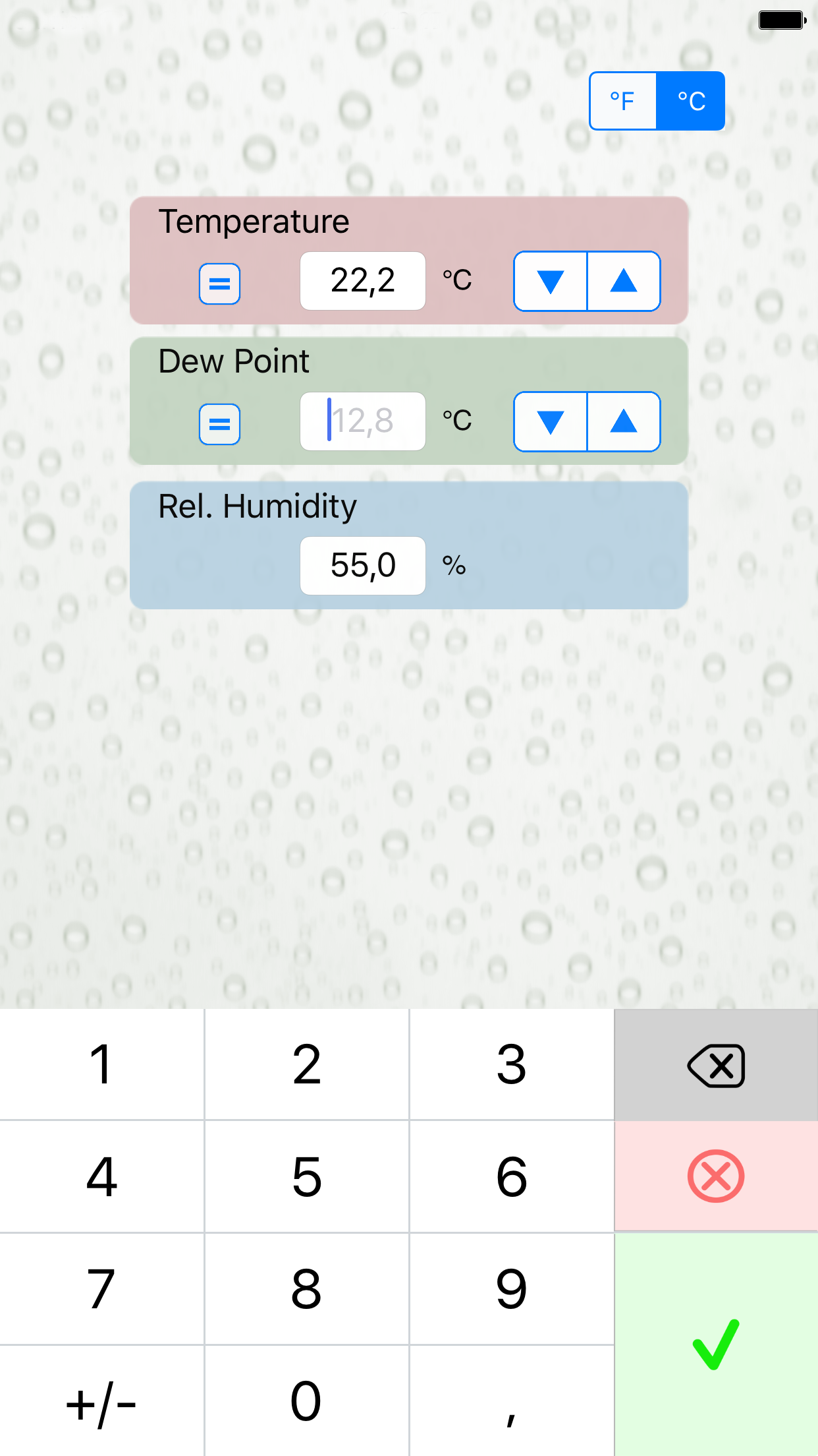 Dew Point Calc