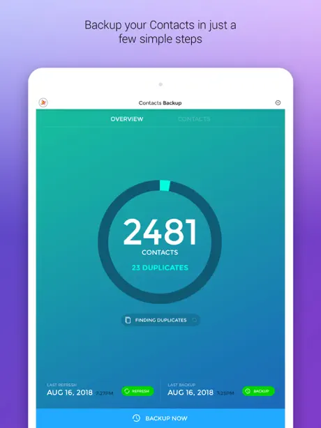 Contacts Backup & Duplicates