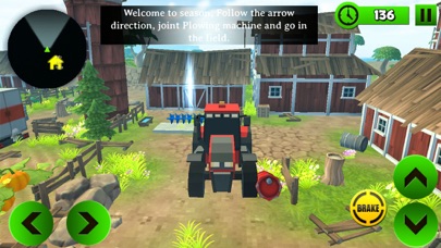 Screenshot #1 pour Block Farming Tractor Sim