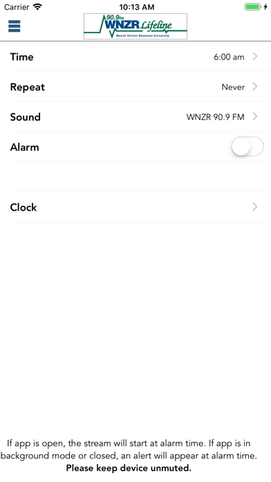 WNZR 90.9 FM iPhone screenshot 3 - Music app
