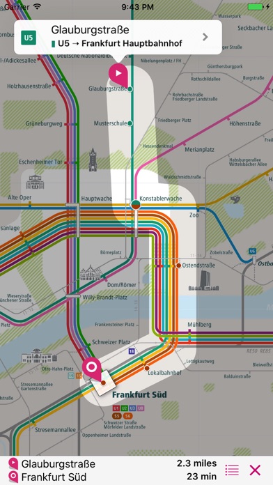 Screenshot #3 pour Frankfurt Rail Map Lite