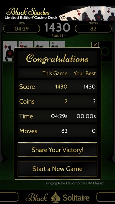 Black Solitaire screenshot 3