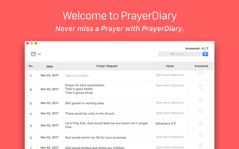 Screenshot #1 pour PrayerDiary