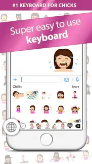 chicks love emoji – extra emojis for sassy texts iphone screenshot 2