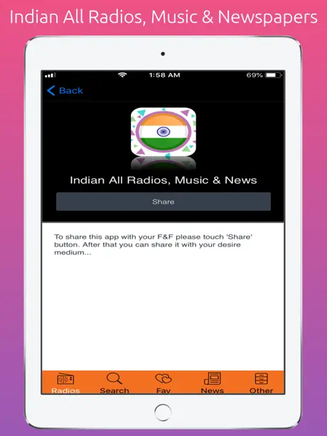 Indian All Radio, Music & News