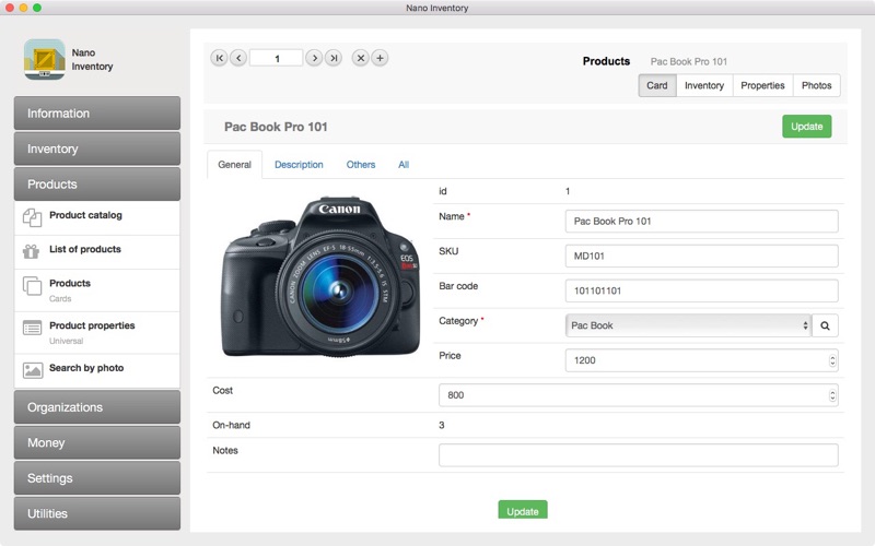 Screenshot #2 pour Nano Inventory