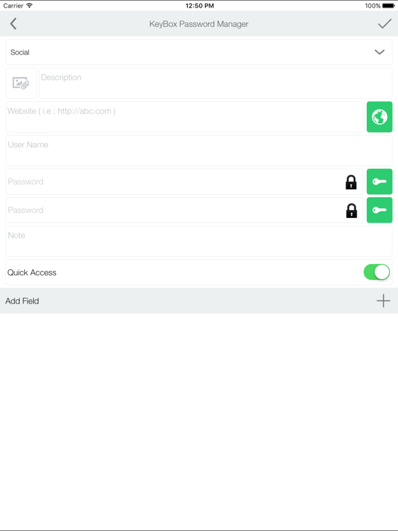 AKINSOFT KeyBox iPad screenshot