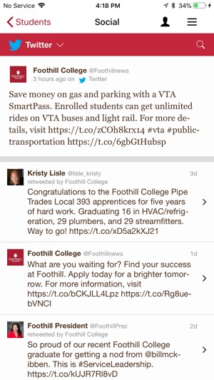 Foothill College Mobile(圖4)-速報App