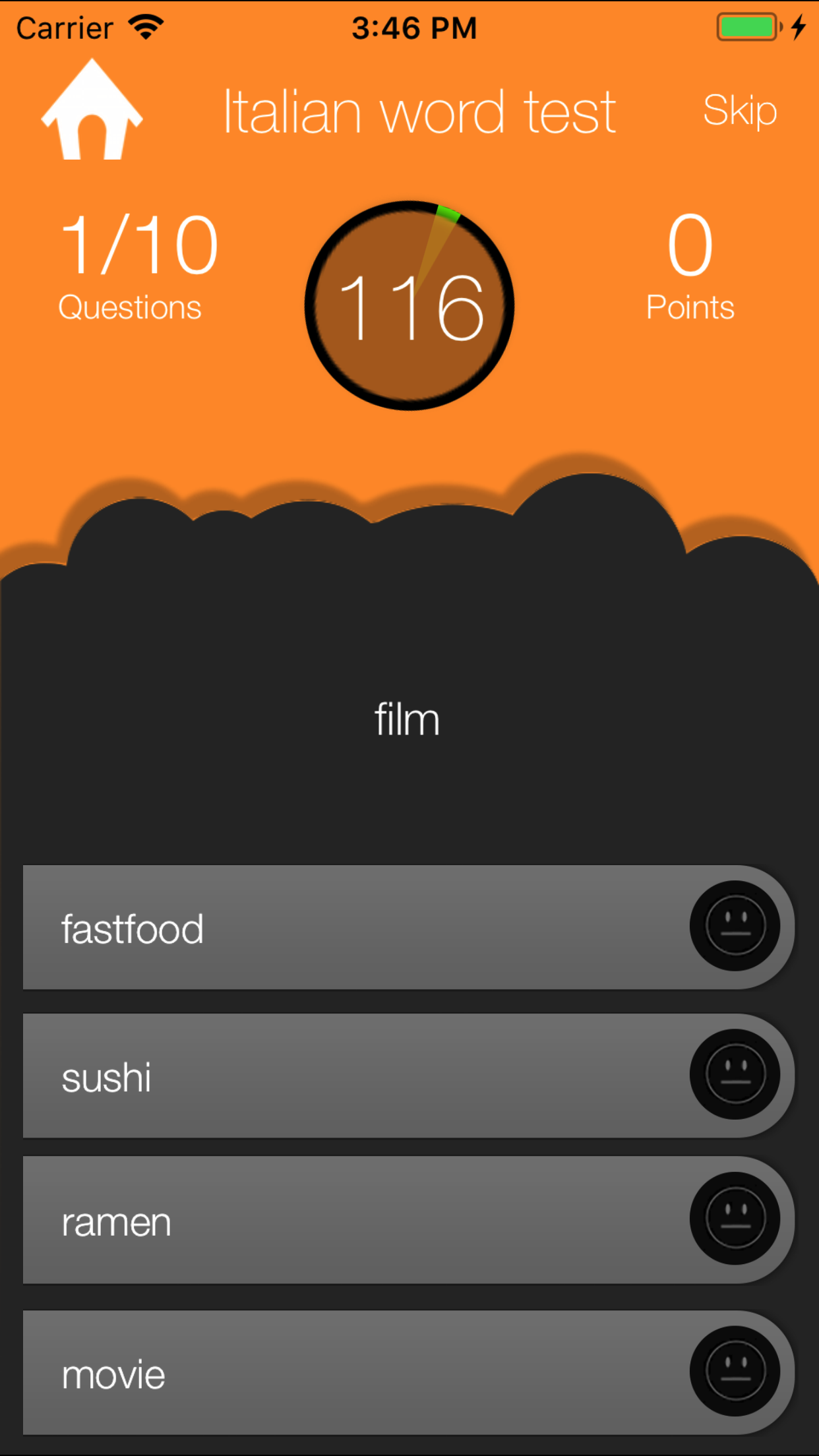 CELI/PLIDA Italian test screenshot 4