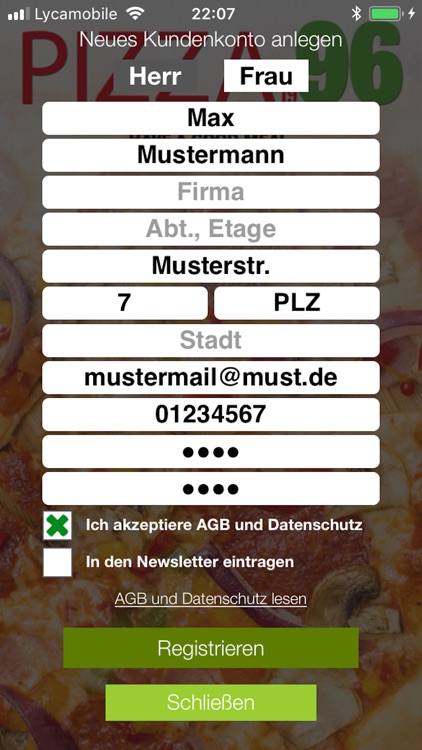 Pizza 96 Hannover