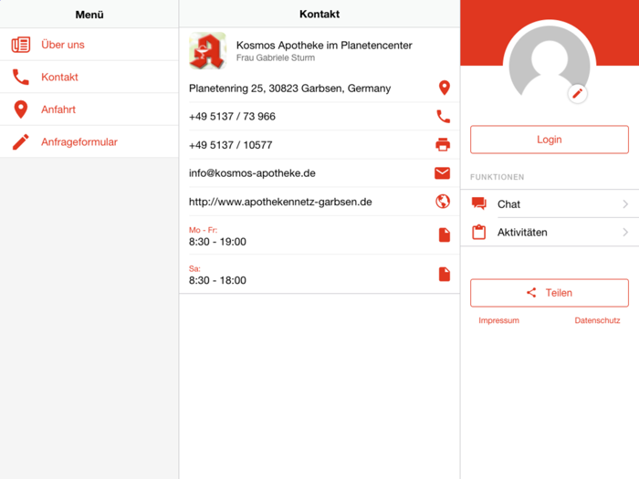 Kosmos Apotheke Planetencenter