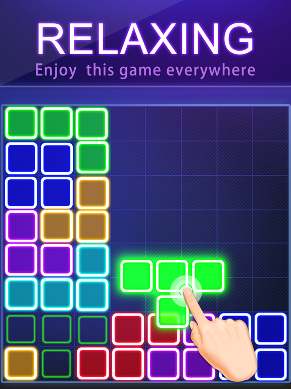 Screenshot #6 pour Block Puzzle -Glow Puzzle Game