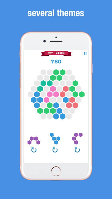 Screenshot #2 pour Hexagon Match Geometry Puzzle