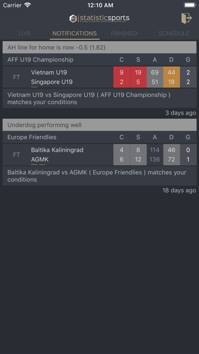 Screenshot #3 pour StatisticSports