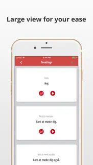 learn danish language iphone screenshot 3