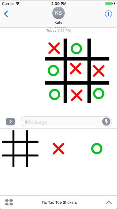 Tic Tac Toe Stickers & Game screenshot 2