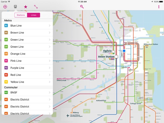 Screenshot #5 pour Chicago Rail Map Lite