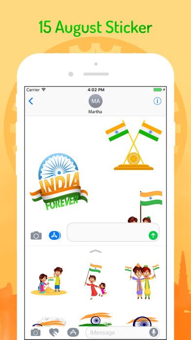 Independence Day Sticker 15Aug screenshot 2