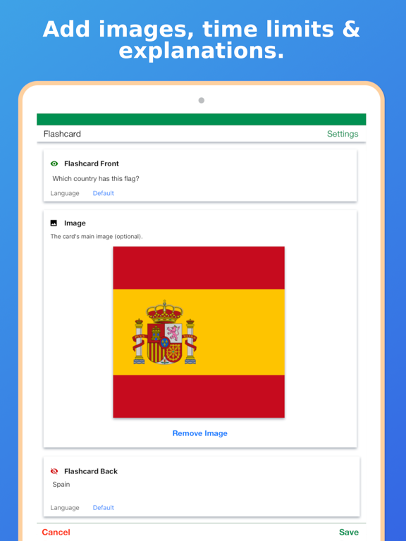 Screenshot #5 pour Topgrade Flashcard Maker