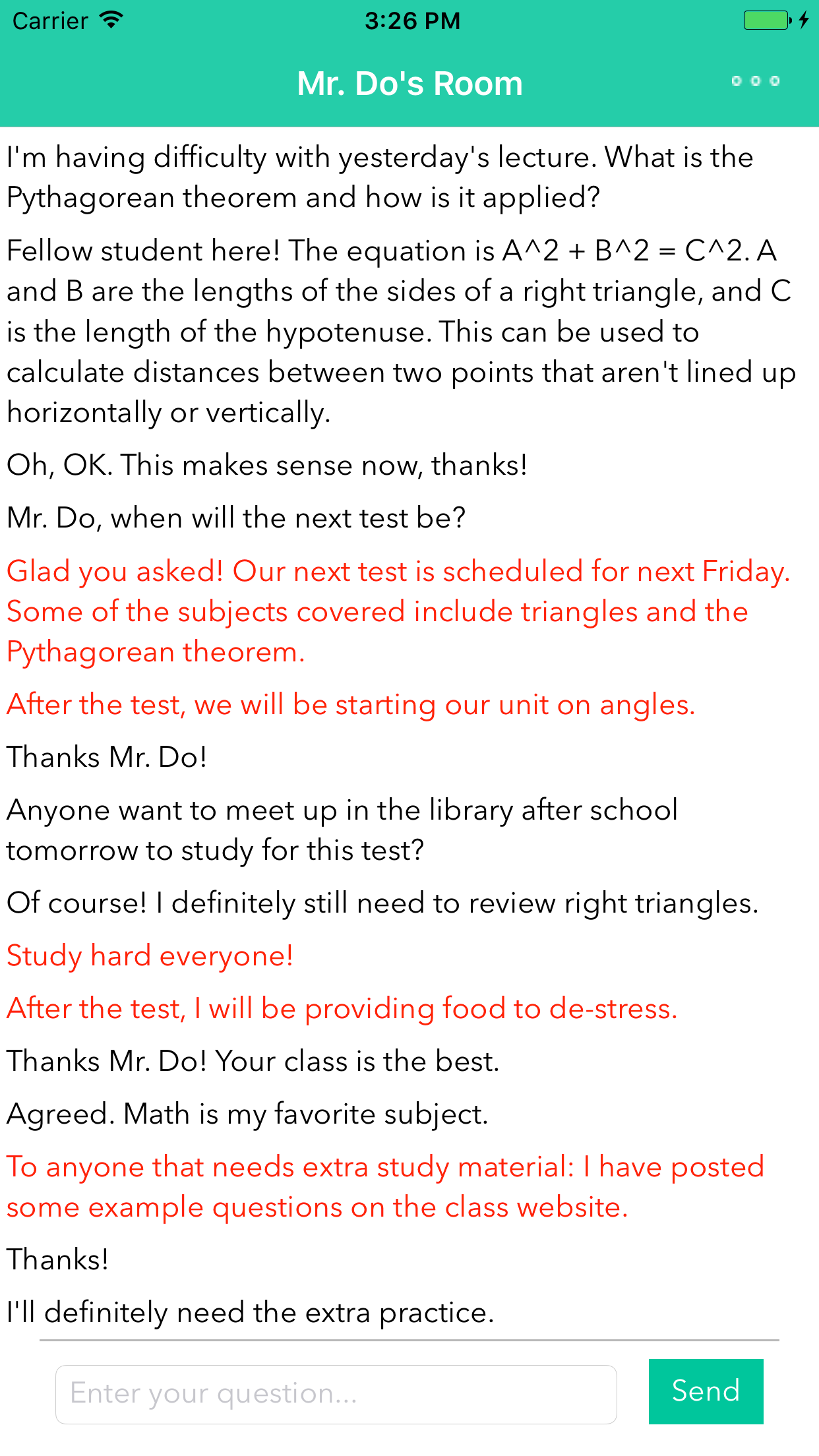 ClassConnect - Messaging for Teachers and Students