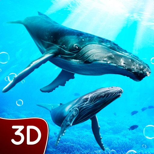 Hump Back Whale Ocean Sim iOS App