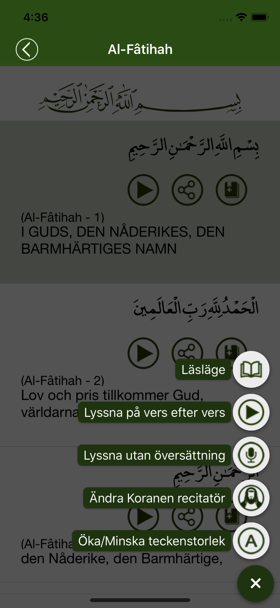 Koranen på Svenska
