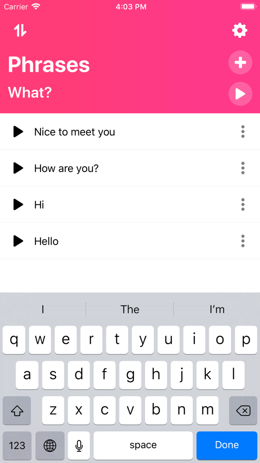 #2. Say That For Me (iOS) Tekijänä: Vladislav Kovalyov