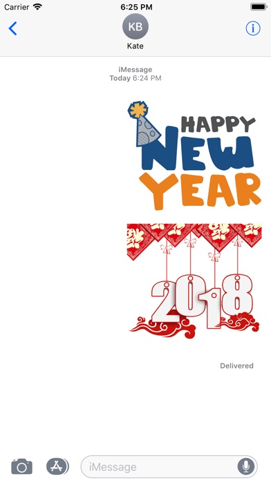 Happy New Year i-Stickers screenshot 4