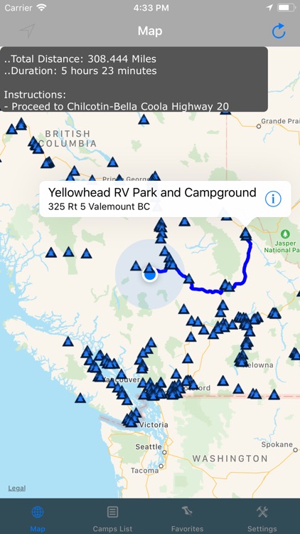 British Columbia– Camps & RV's