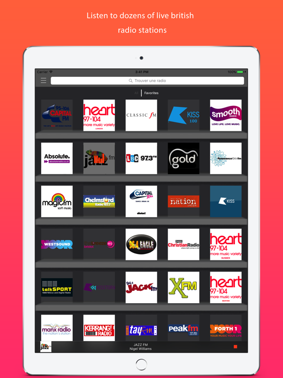 Screenshot #4 pour British Radios : the best of the UK radio