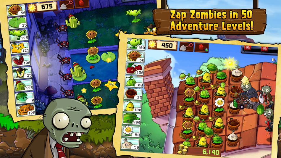 #2. Plants vs. Zombies™ (iOS) 来自: Electronic Arts