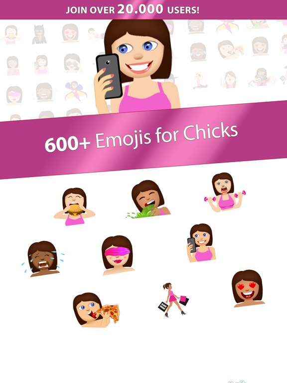 Screenshot #4 pour Chicks Love Emoji – Extra Emojis For Sassy Texts